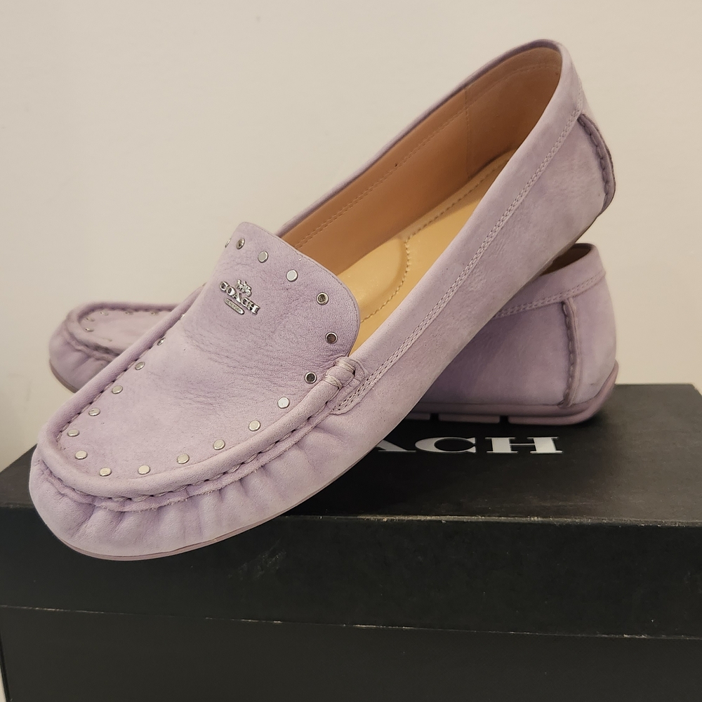 Coach Women's Lavender Moccasins